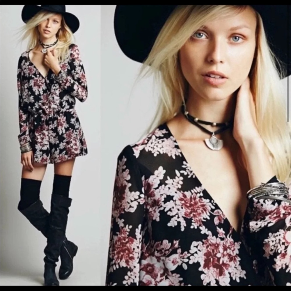 FREE PEOPLE  FLOAT AWAY ROMPER
